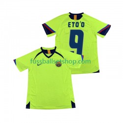 Günstige Fußball Trikotsatz FC Barcelona ETOO 9 2005 Retro Herren Auswärtstrikot 2006 Kurzarm