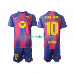 Günstige Fußball Trikotsatz FC Barcelona Lamine Yamal 10 Champions League Kinder Heimtrikot 2025-2026 Kurzarm