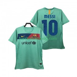 Günstige Fußball Trikotsatz FC Barcelona Lionel Messi 10 Retro Herren Auswärtstrikot 2011 2010 Kurzarm