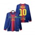 Günstige Fußball Trikotsatz FC Barcelona Lionel Messi 10 2012 2013 Retro Herren Heimtrikot Langarm
