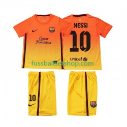 Günstige Fußball Trikotsatz FC Barcelona Lionel Messi 10 2012 2013 Retro Kinder Auswärtstrikot Kurzarm