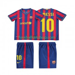 Günstige Fußball Trikotsatz FC Barcelona Lionel Messi 10 2009 Retro Kinder Heimtrikot 2010 Kurzarm