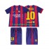 Günstige Fußball Trikotsatz FC Barcelona Lionel Messi 10 2014 2015 Retro Kinder Heimtrikot Kurzarm
