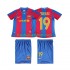 Günstige Fußball Trikotsatz FC Barcelona Lionel Messi 19 2007 Retro Kinder Heimtrikot 2008 Kurzarm