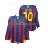 Günstige Fußball Trikotsatz FC Barcelona Lionel Messi 30 2005 Retro Herren Heimtrikot 2006 Langarm