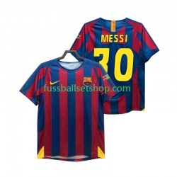 Günstige Fußball Trikotsatz FC Barcelona Lionel Messi 30 Champions League 2005 Retro Herren Heimtrikot 2006 Kurzarm