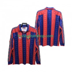Günstige Fußball Trikotsatz FC Barcelona 1996 1997 Retro Herren Heimtrikot Langarm