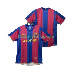 Günstige Fußball Trikotsatz FC Barcelona 2007 Retro Herren Heimtrikot 2008 Kurzarm