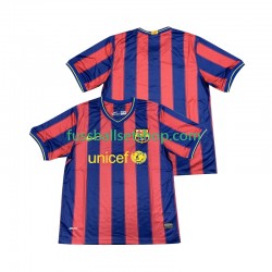 Günstige Fußball Trikotsatz FC Barcelona 2009 Retro Herren Heimtrikot 2010 Kurzarm