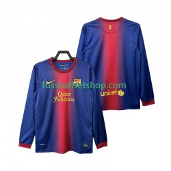 Günstige Fußball Trikotsatz FC Barcelona 2012 2013 Retro Herren Heimtrikot Langarm