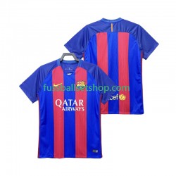 Günstige Fußball Trikotsatz FC Barcelona 2016 2017 Retro Herren Heimtrikot Kurzarm