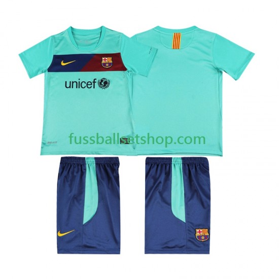 Günstige Fußball Trikotsatz FC Barcelona Retro Kinder Auswärtstrikot 2011 2010 Kurzarm