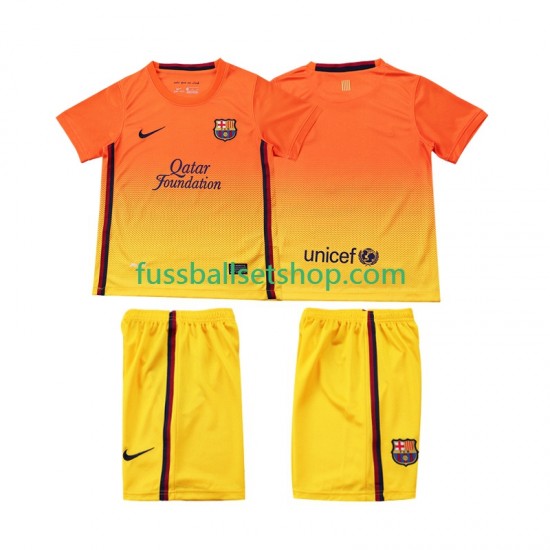 Günstige Fußball Trikotsatz FC Barcelona 2012 2013 Retro Kinder Auswärtstrikot Kurzarm