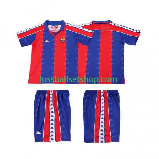Günstige Fußball Trikotsatz FC Barcelona 1992 1995 Retro Kinder Heimtrikot Kurzarm