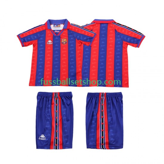 Günstige Fußball Trikotsatz FC Barcelona 1996 1997 Retro Kinder Heimtrikot Kurzarm