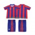 Günstige Fußball Trikotsatz FC Barcelona 1996 1997 Retro Kinder Heimtrikot Kurzarm