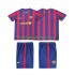 Günstige Fußball Trikotsatz FC Barcelona 2009 Retro Kinder Heimtrikot 2010 Kurzarm