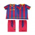 Günstige Fußball Trikotsatz FC Barcelona Retro Kinder Heimtrikot 2011 2010 Kurzarm