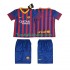 Günstige Fußball Trikotsatz FC Barcelona 2013 2014 Retro Kinder Heimtrikot Kurzarm