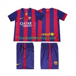 Günstige Fußball Trikotsatz FC Barcelona 2014 2015 Retro Kinder Heimtrikot Kurzarm