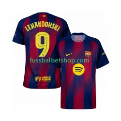Günstige Fußball Trikotsatz FC Barcelona Robert Lewandowski 9 Champions League Herren Heimtrikot 2025-2026 Kurzarm