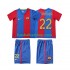 Günstige Fußball Trikotsatz FC Barcelona SAUIOLA 22 2007 Retro Kinder Heimtrikot 2006 Kurzarm