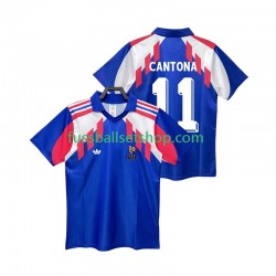 Günstige Fußball Trikotsatz Frankreich CANTONA 11 1990 Retro Herren Heimtrikot Kurzarm
