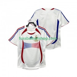 Günstige Fußball Trikotsatz Frankreich Retro Herren Auswärtstrikot 2006 Kurzarm