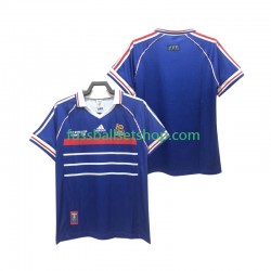 Günstige Fußball Trikotsatz Frankreich Retro Herren Heimtrikot 1998 Kurzarm