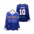 Günstige Fußball Trikotsatz Frankreich ZIDANE 10 Retro Herren Heimtrikot 1998 Langarm