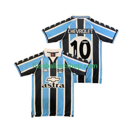 Günstige Fußball Trikotsatz Gremio Chevrolet 10 2000 Retro Herren Heimtrikot Kurzarm