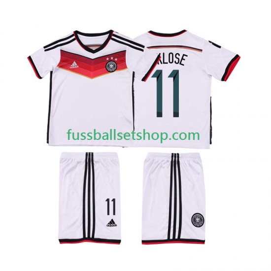 Günstige Fußball Trikotsatz Deutschland KLOSE 11 2014 Retro Kinder Heimtrikot Kurzarm