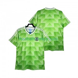 Günstige Fußball Trikotsatz Deutschland 1990 Retro Herren Auswärtstrikot Kurzarm