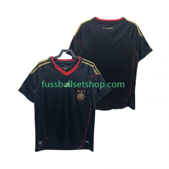 Günstige Fußball Trikotsatz Deutschland Retro Herren Auswärtstrikot 2010 Kurzarm