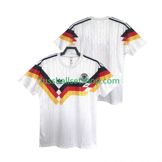Günstige Fußball Trikotsatz Deutschland 1990 Retro Herren Heimtrikot Kurzarm