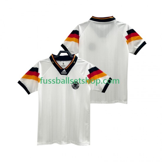 Günstige Fußball Trikotsatz Deutschland 1992 Retro Herren Heimtrikot Kurzarm