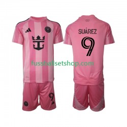 Günstige Fußball Trikotsatz Inter Miami Suárez Luis 9 Kinder Heimtrikot 2025 Kurzarm