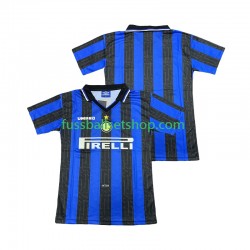 Günstige Fußball Trikotsatz Inter Mailand 1997 Retro Herren Heimtrikot 1998 Kurzarm