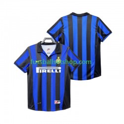 Günstige Fußball Trikotsatz Inter Mailand Retro Herren Heimtrikot 1998 1999 Kurzarm
