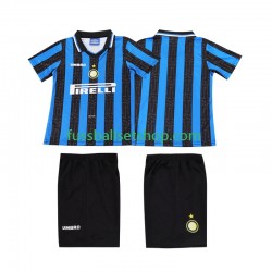 Günstige Fußball Trikotsatz Inter Mailand 1997 Retro Kinder Heimtrikot 1998 Kurzarm
