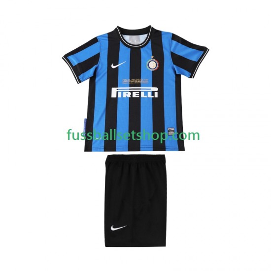 Günstige Fußball Trikotsatz Inter Mailand 2009 Retro Kinder Heimtrikot 2010 Kurzarm