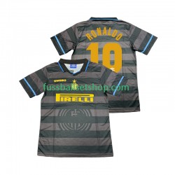 Günstige Fußball Trikotsatz Inter Mailand Ronaldo 10 1997 Retro Herren Ausweichtrikot 1998 Kurzarm