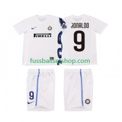 Günstige Fußball Trikotsatz Inter Mailand Ronaldo 9 Retro Kinder Auswärtstrikot 2011 2010 Kurzarm