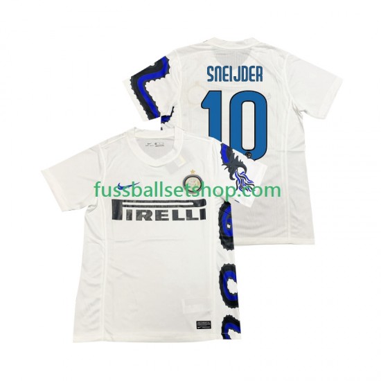 Günstige Fußball Trikotsatz Inter Mailand SNEIJDER 10 Retro Herren Auswärtstrikot 2011 2010 Kurzarm