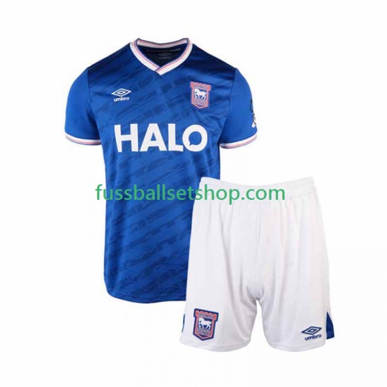 Günstige Fußball Trikotsatz Ipswich Town Kinder Heimtrikot 2025-2026 Kurzarm