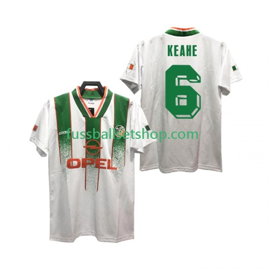 Günstige Fußball Trikotsatz Irland KEAHE 6 Retro Herren Auswärtstrikot 1994 Kurzarm