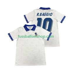 Günstige Fußball Trikotsatz Italien Roberto Baggio 10 Retro Herren Auswärtstrikot 1994 Kurzarm