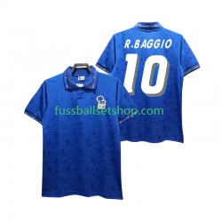 Günstige Fußball Trikotsatz Italien Roberto Baggio 10 Retro Herren Heimtrikot 1994 Kurzarm
