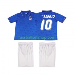 Günstige Fußball Trikotsatz Italien Roberto Baggio 10 Retro Kinder Heimtrikot 1994 Kurzarm