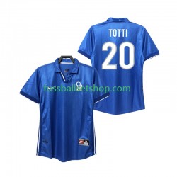 Günstige Fußball Trikotsatz Italien Totti 20 Retro Herren Heimtrikot 1998 Kurzarm